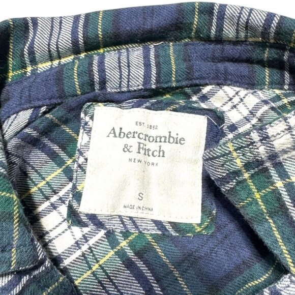 Abercrombie & Fitch Plaid Shirt Multicolor Size Small - Picture 3 of 6